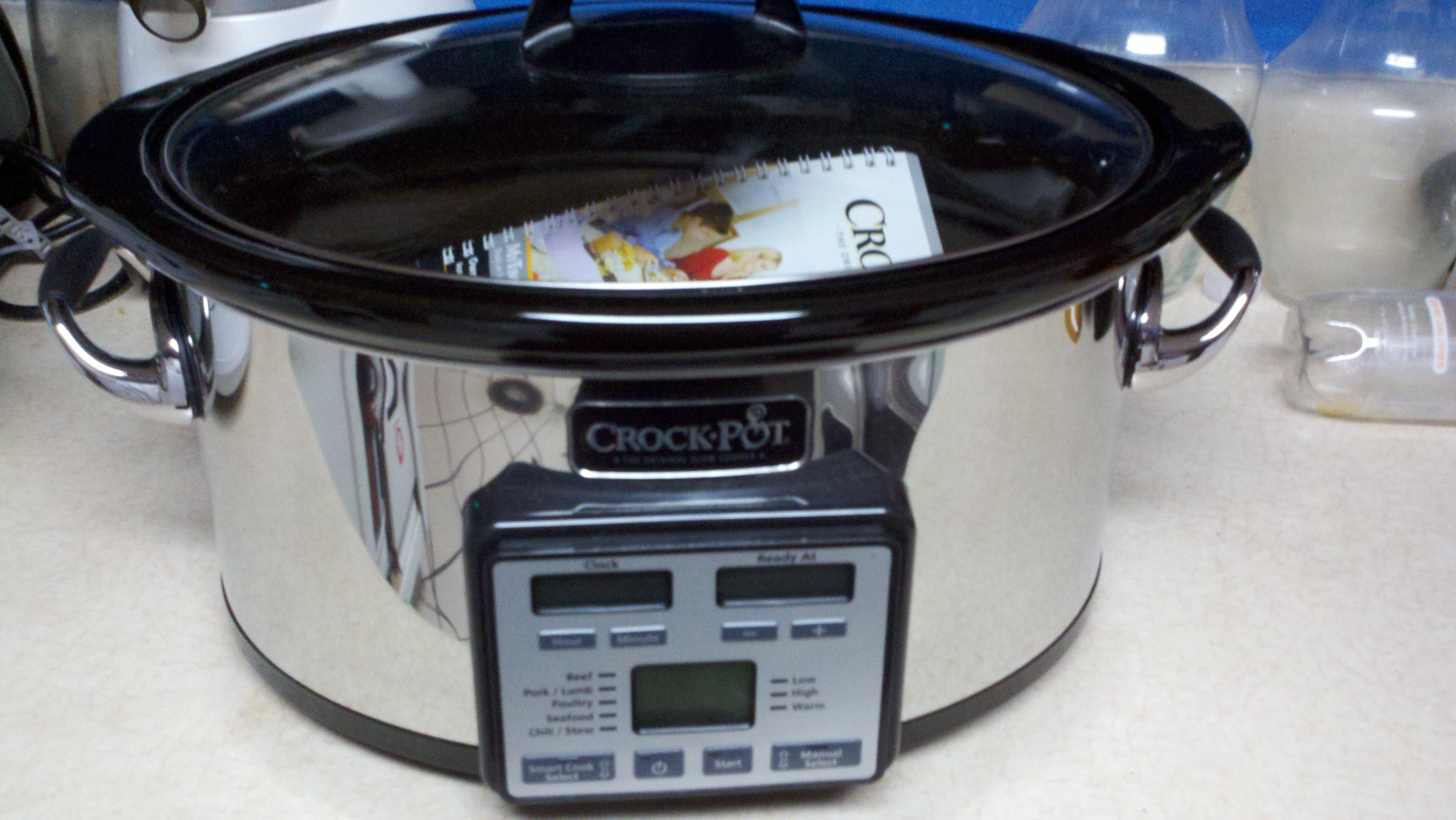 Crockpot 6-Quart Slow Cooker With Mytime Technology, Programmable Slow  Cooker, Stainless Steel